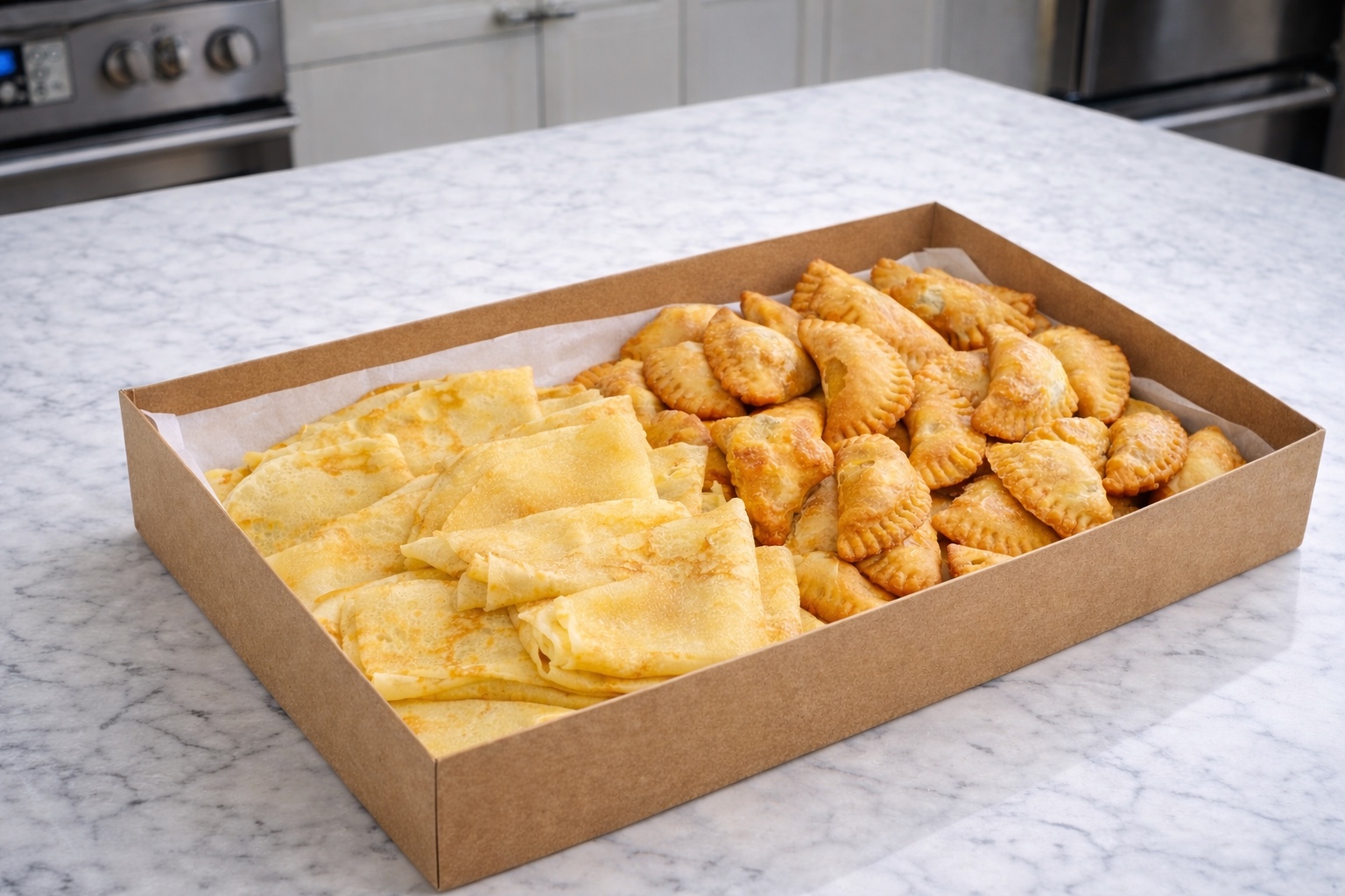 Gouro crêpes and pastries